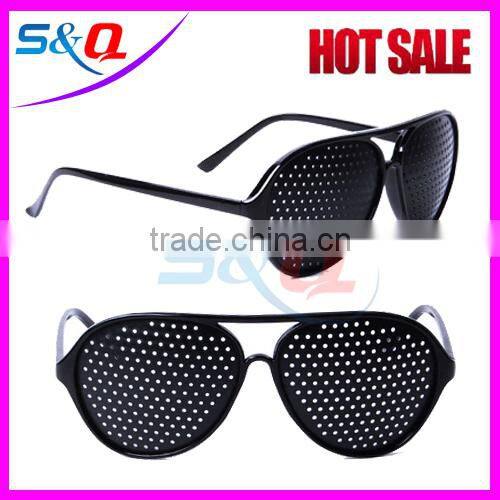 Custom Black Pinhole Glasses with custom logo