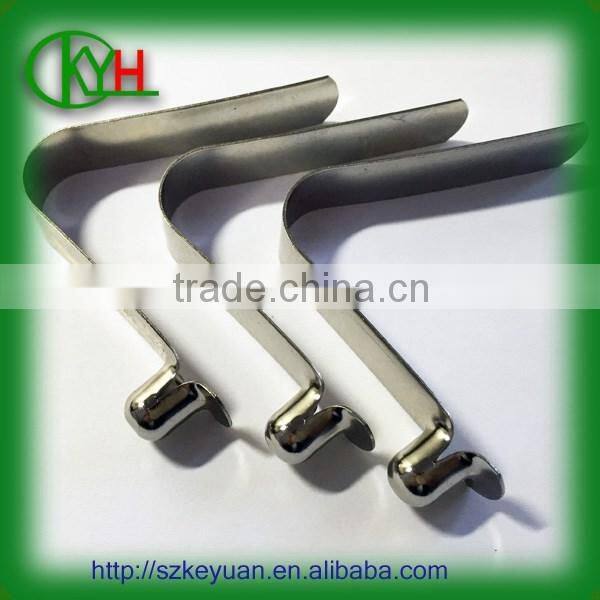 Progressive stamping metal spring clip flat spring steel u clips