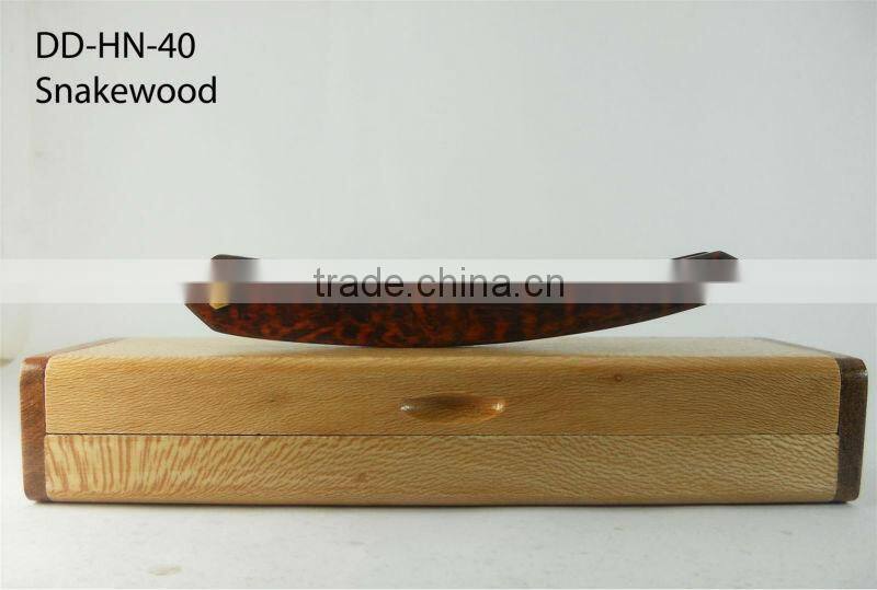 Snakewood Straight Razor Scales for Restoring Vintage Blades