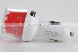 Universal Adapter 2 Double Dual USB Car Charger For iPhone 5 5C 5S For iPad 2 3 4 Samsung Galaxy S4 S5 HTC