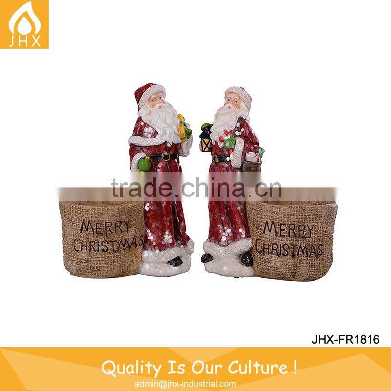 Promotional Outdoor Colorful Electrical Resin Snowman Figurines