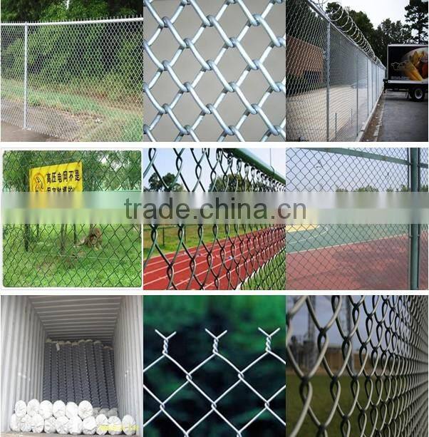 Chain link fence for school playground