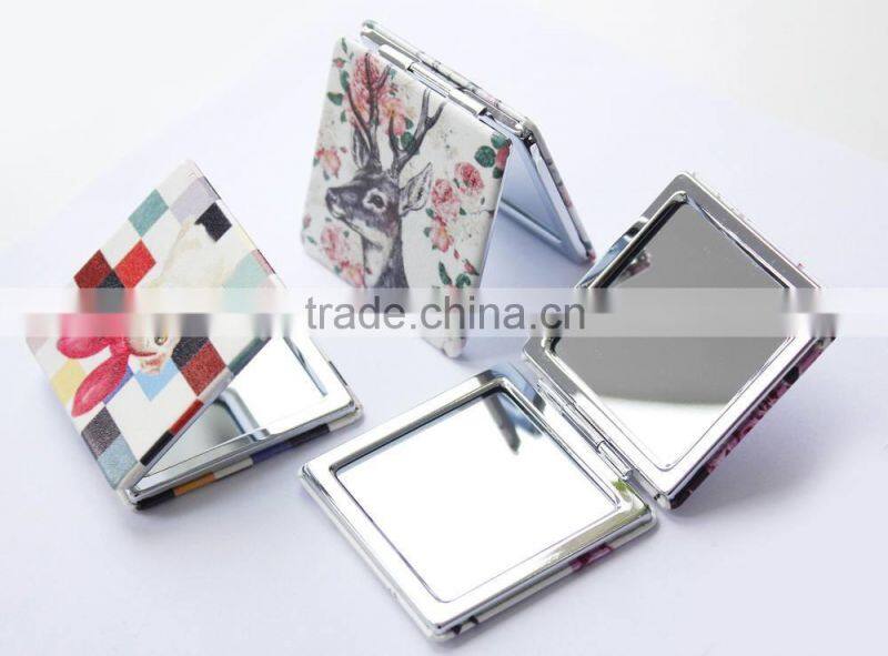 2015 hot sale double sided rose pocket mirror,MB271