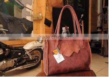 Cow leather handbag SCH-004