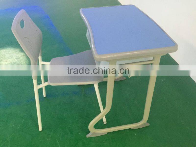 children's modern plastic cheap school desk with bench HXZY037