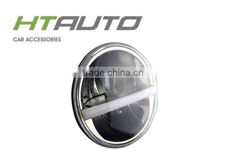 HTAUTO High Low Beam 9-36V DC 7" 20W Led Headlight Bulb for Motorcycle Retrofit Projector Motorcycle Led Lighting