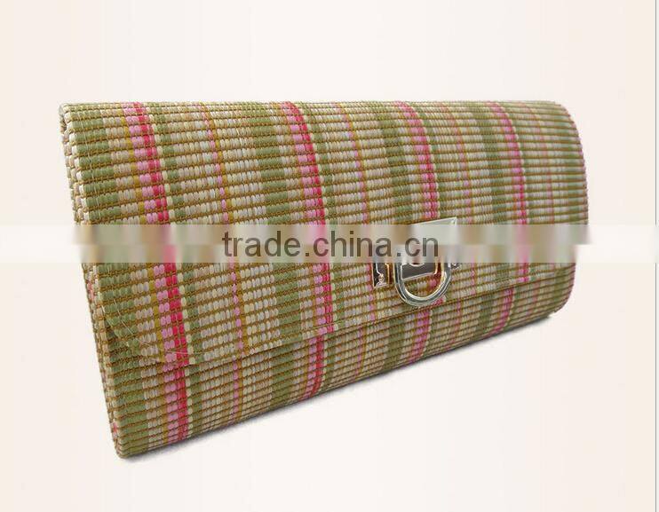 cheap wholesale vintage lady handbag straw clutches for woman trending products evening clutch bags