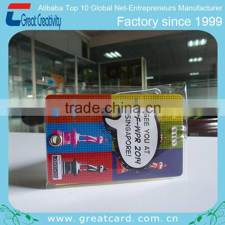 Professional factory free samples double Luggage Tag Sets Printing