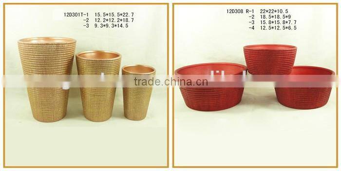 Low price high quality china handmade rectangle flower pot
