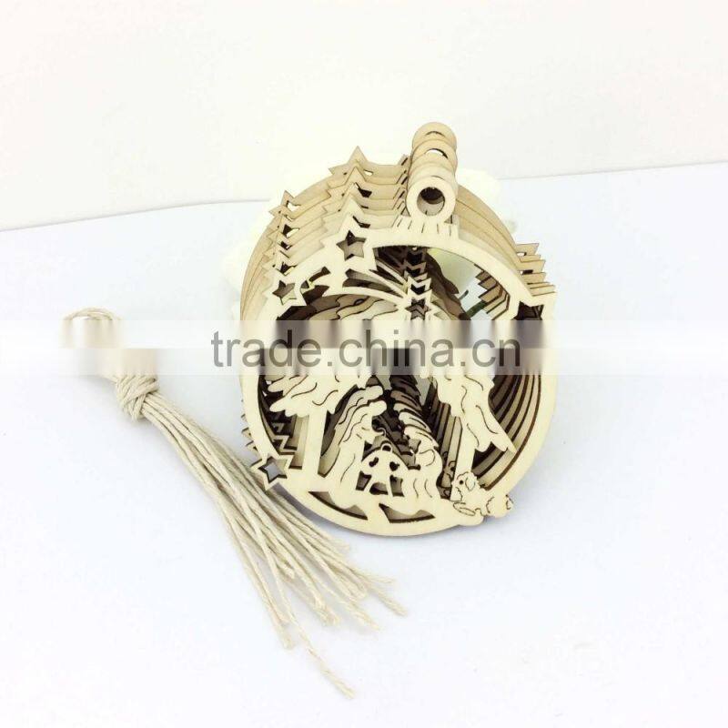SD-293(B)-3 laser cut wood craft for christmas