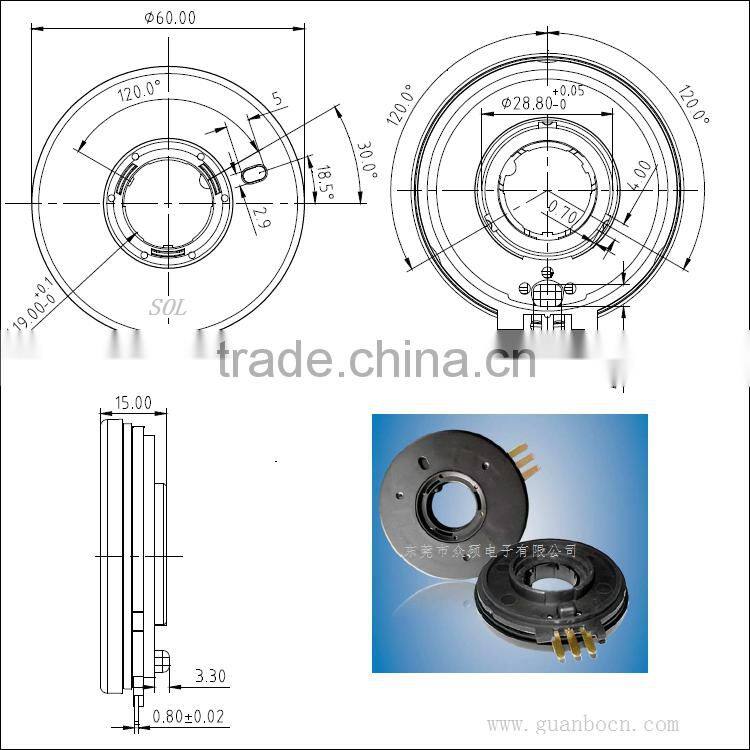 SOL-60mm linear potentiometer position sensor Automobile angular position sensor Industry Sensor Vehicle Sensor