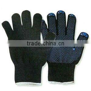 Dotted Cotton Knitted Gloves White,Dotted Cotton Gloves