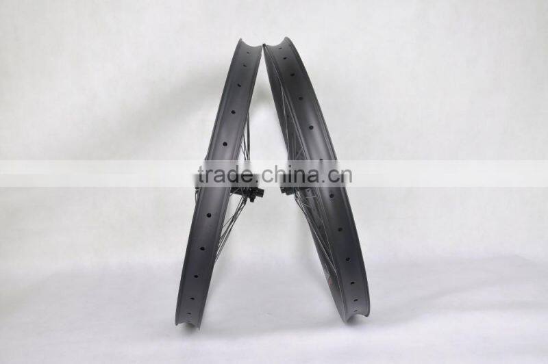 29er plus carbon mtb bike wheels 50mm carbon wheels DT champion spokes chosen hub 15*150 and 12*197mm hub