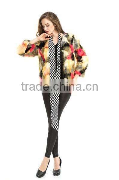 Mink fur coat women made in China faux fur coat