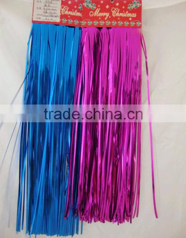 Bright Shiny Christmas tinsel,Colorful Plastic Curly Hair Tinsel,Holographic Tinsel