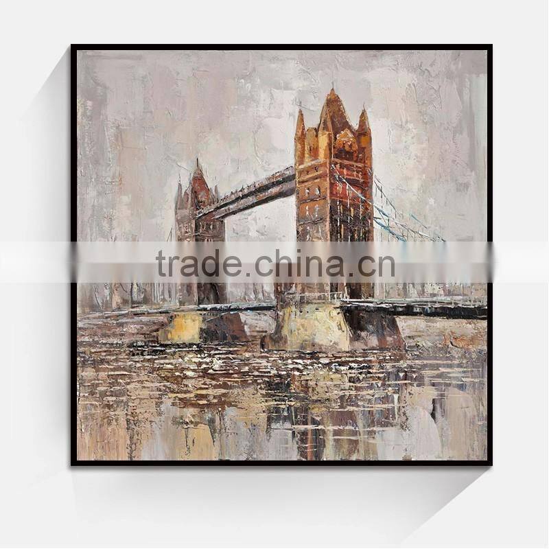 Music guitar canvas oil painting for living room decorative