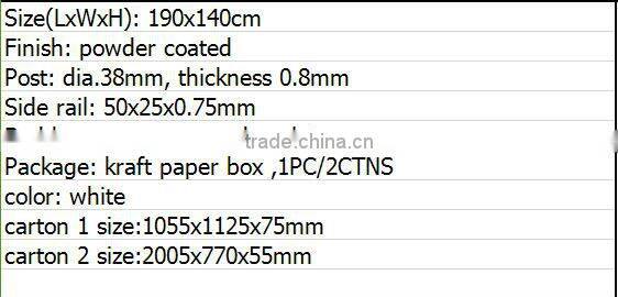 High Quality fashion single folding metal bed