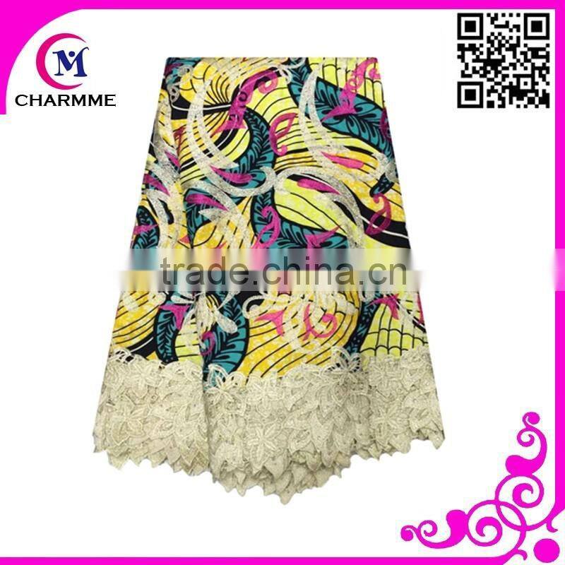 Latest top quality Wax lace WLA-82 Fashion design with cheap price Wax Lace