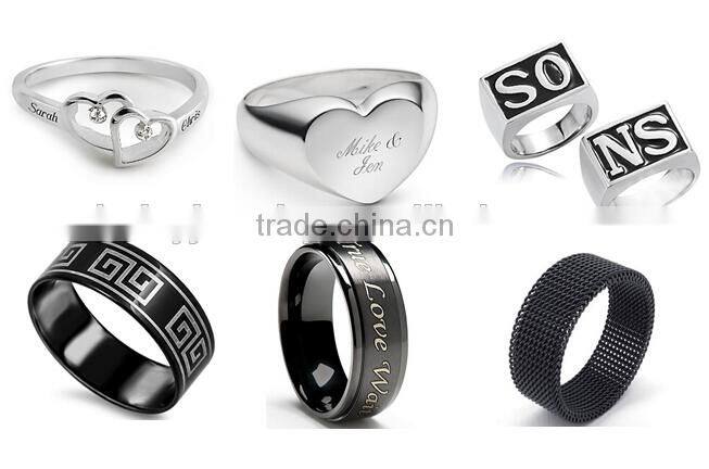 china factory custom Christian jewelry cross stainless steel spinner rings
