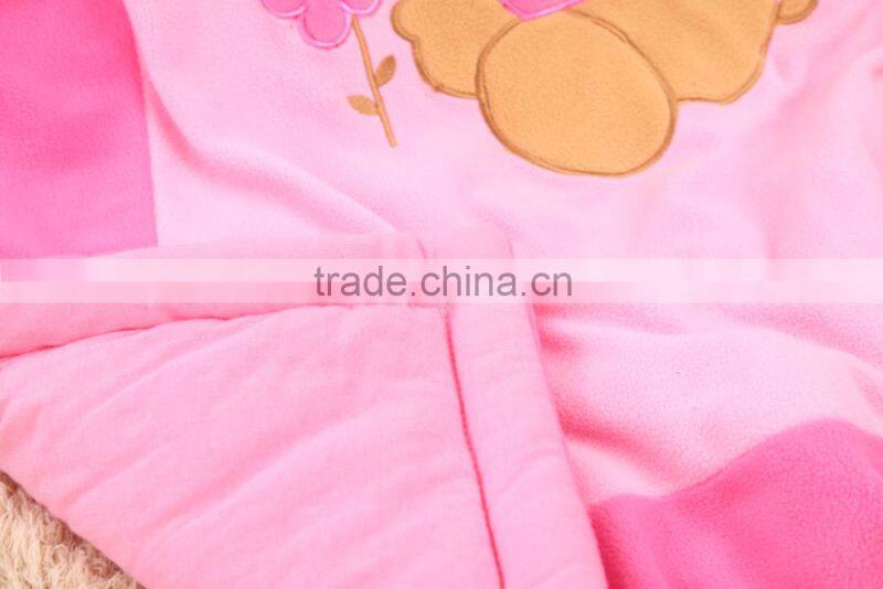 Jinhua MK 100% polyester wholesale home textile new born baby thermal polar fleece blanket