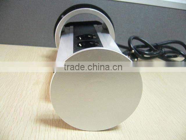 Pop up Tabletop desk socket outlets Europe standard