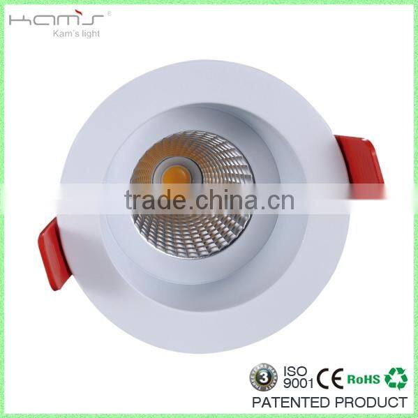 CE&ROHS Approved 8W LED Downlight COB / SAA Round Dimmable LED Downlight Recessed