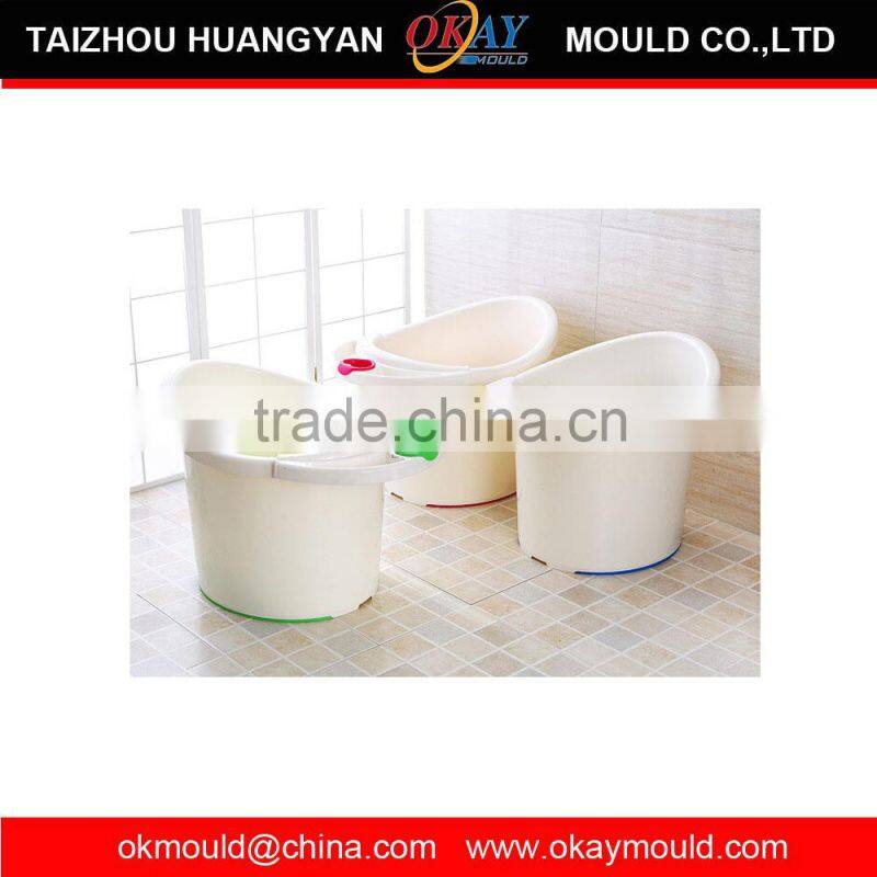 2015 New Design Plastic Injection Baby Bathe tub mold , long mold lifespan