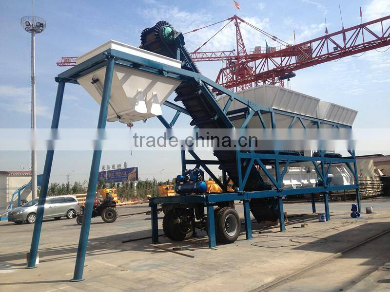portable concrete mixer machine,mobile type concrete batching plant 25-75m3/h