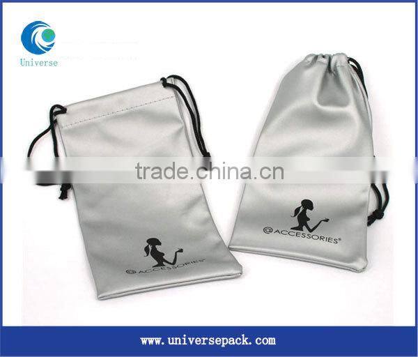 New popular drawstring pu pouch bag
