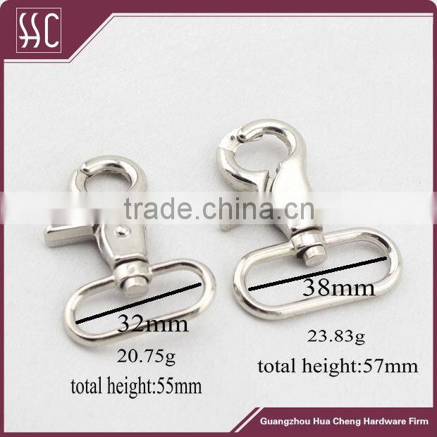 China snap hooks,swivel hook for handbag,high quality alloy light gold plate swivel snap hook