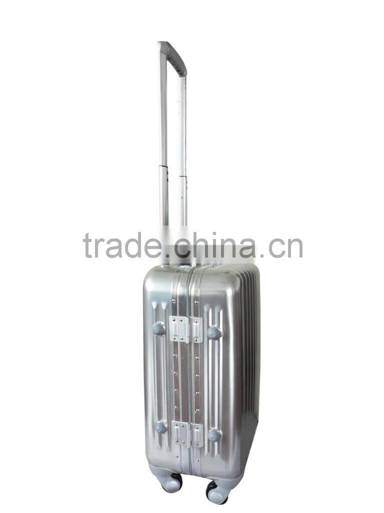 2014 new design aluminium material trolley luggage, suitcase,20,24,28 luggage