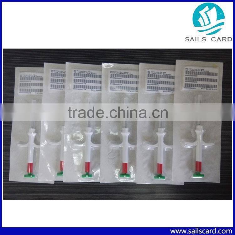 RFID Animal ID microchip with syringe for livestock