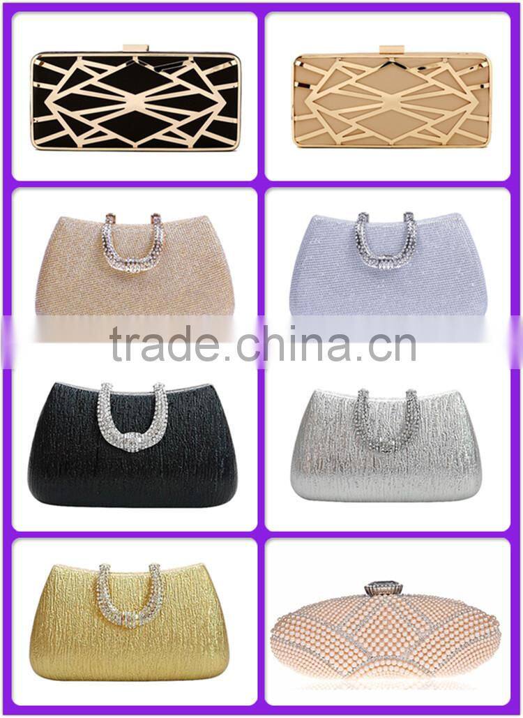 Silver bag PU woman evening clutches clear tote bags clutch bag