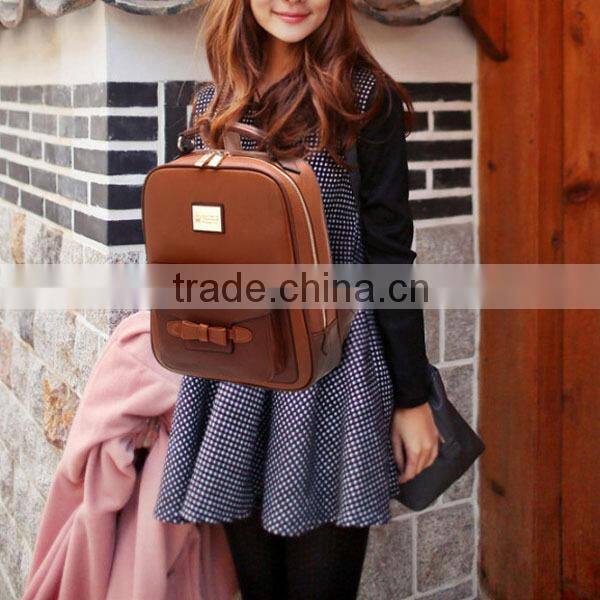 china alibaba lady leisure time leather fashionable backpack
