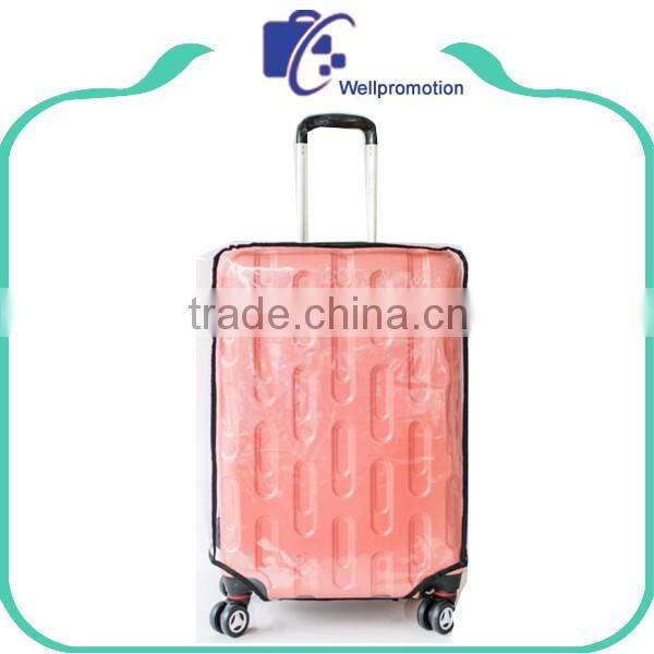 Custom travel waterproof clear pvc suitcase luggage cover