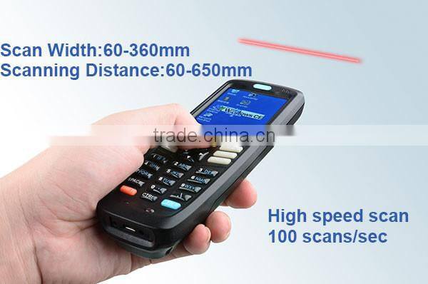 android rugged handheld infrared barcode scanner WifiBluetoothGprs3G Connection