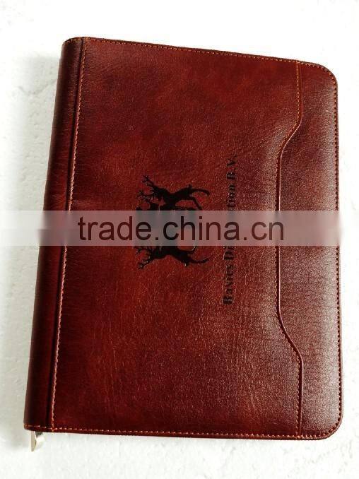 2015 High quality a5 diary leather cover