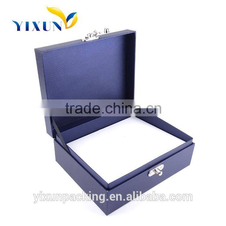 Custom Made Paper with classical button Cardboard Gift Box