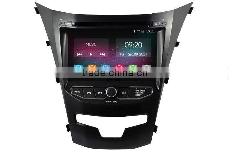 Ownice New Quad Core Android 4.4.2 car dvd player for ssangyong new actyon Cortex A9 1.8GHz CPU HD 1024*600