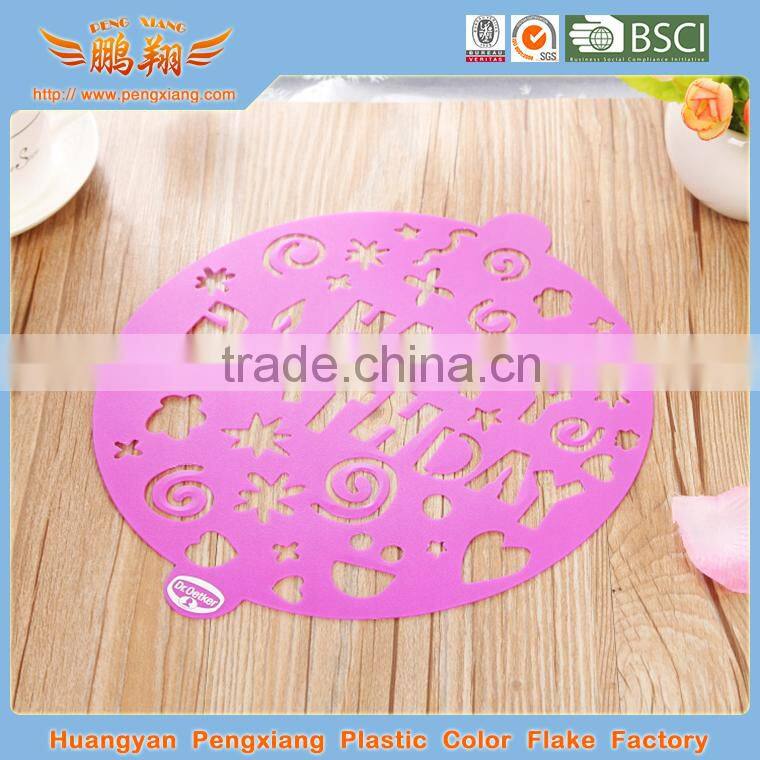 Fashionable First Rate High Quality food grade cake stencils