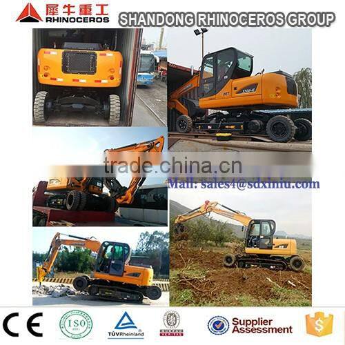 8 ton wheel excavator with cheap prices for sale