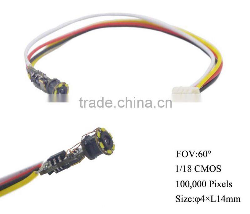Smallest low power consumption ov 1/18 cmos chip camera module