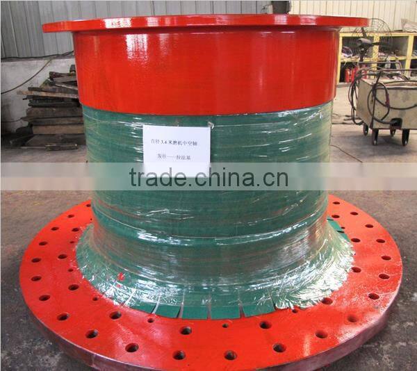 Steel cast ball mill parts hollow shaft