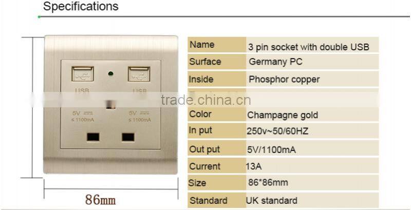 New Arrival USB Power Socket with Free Sample