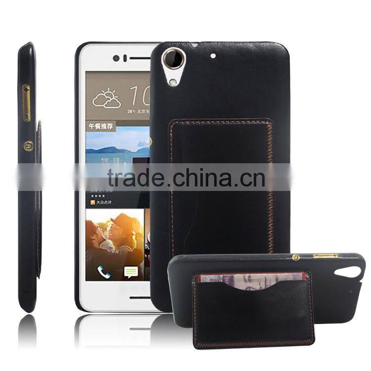 2015 New design Card holder pu leather Cover Case phone case for htc desire 728 china wholesale