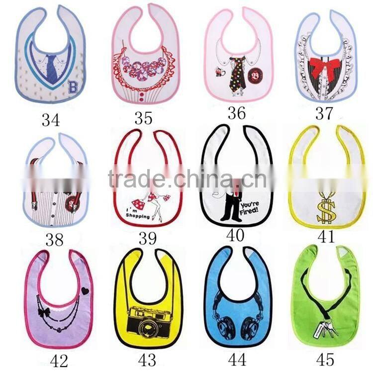 New product on China market cute cotton soft bib