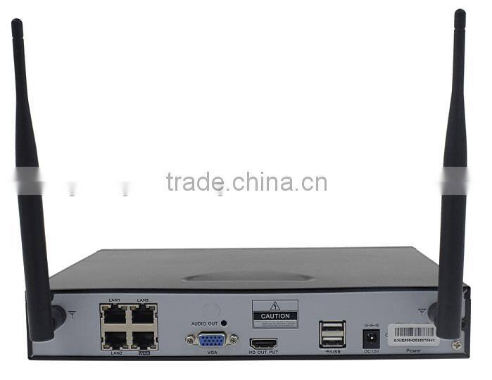 Home security cctv system HD 720P 4CH Wireless camera wifi NVR Kit