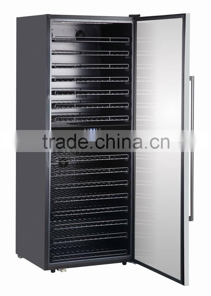 Free Standing Installation Compressor Wine Cooler 210 Bottles Dual Zone