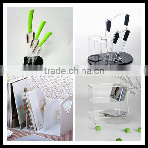 new products 360 rotating round acrylic knife display stand