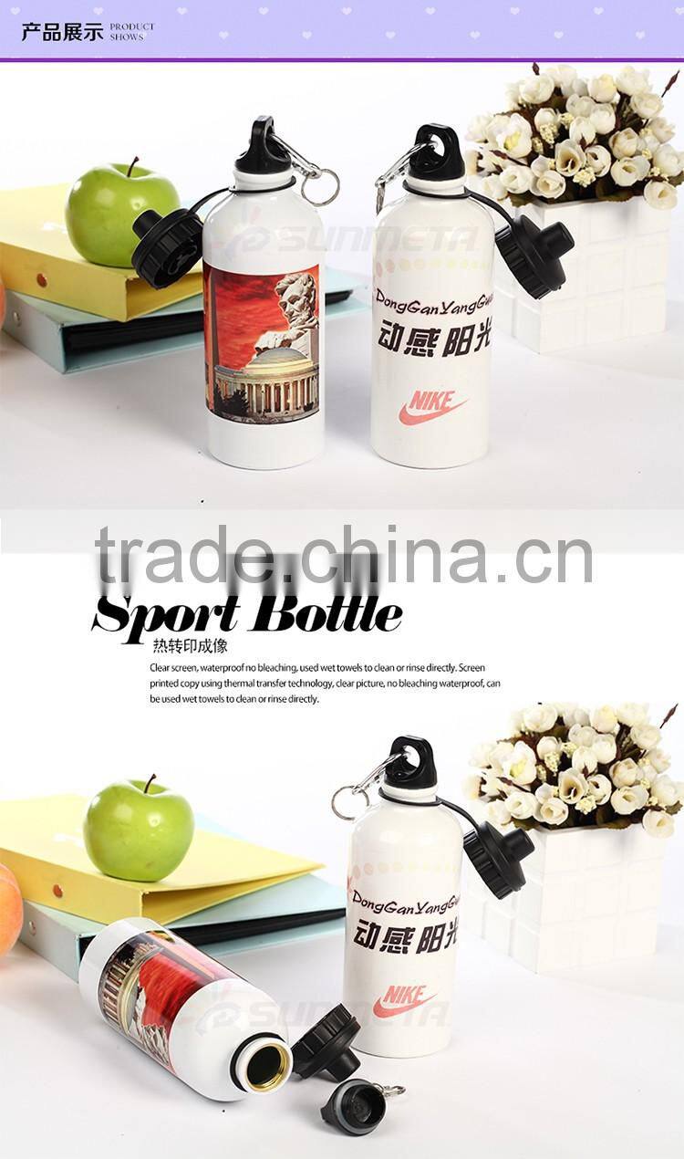 Wholesale sublimation 500ml blank sport aluminum personalised sports drink bottles